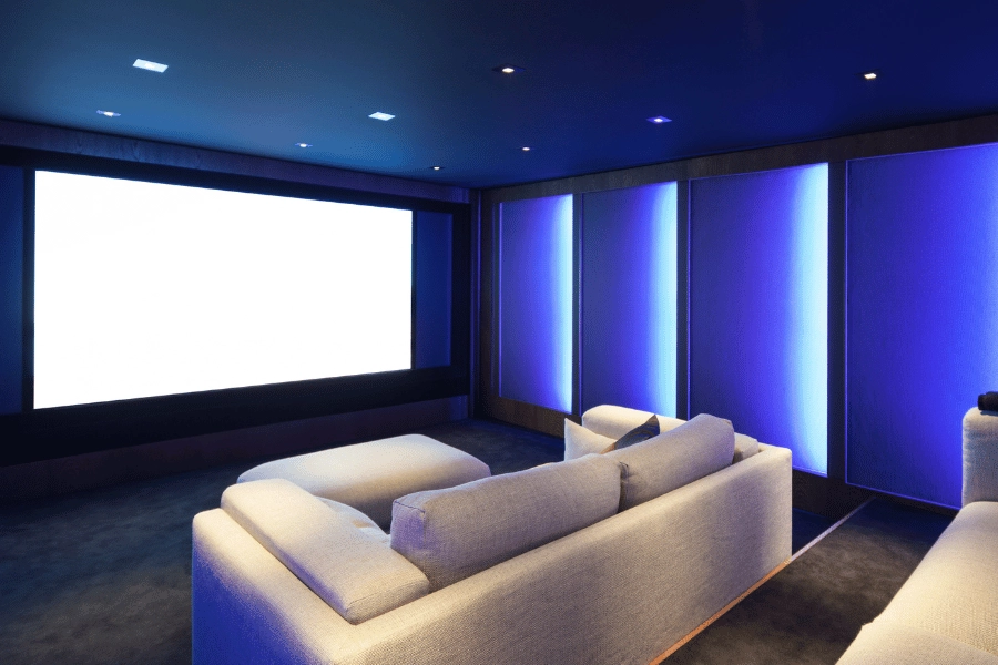 Theater Room with Couches